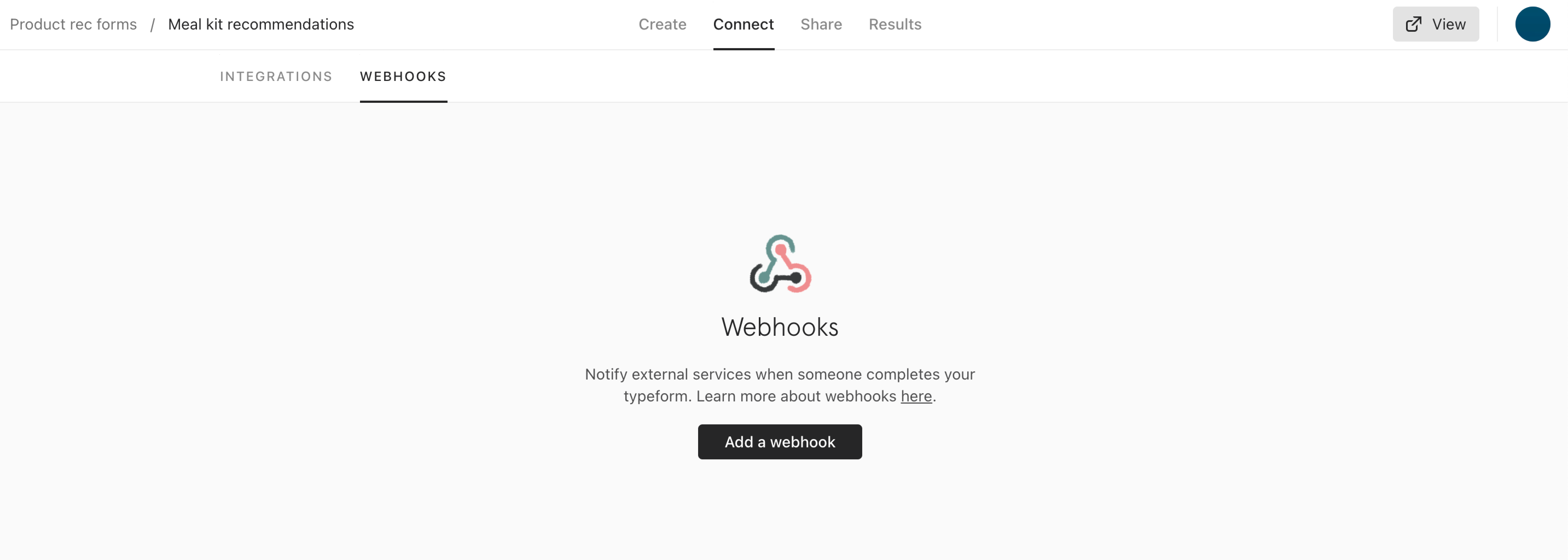 Typeform - Webhooks