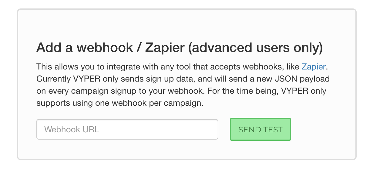 Vyper.ai - Add a webhook